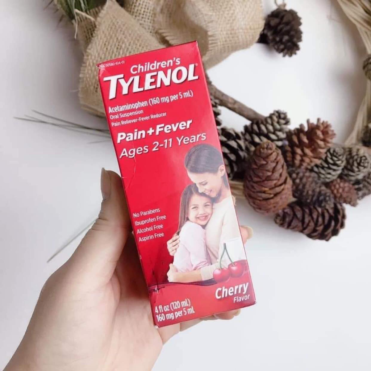 Siro Giảm Đau Hạ Sốt Cho Trẻ 2-11 Tuổi Children&#39;s Tylenol Pain Fever 120ml  (Vị Cherry) | SHOP HÀNG ÚC - CHUYÊN HÀNG AIR ÚC &amp; MỸ